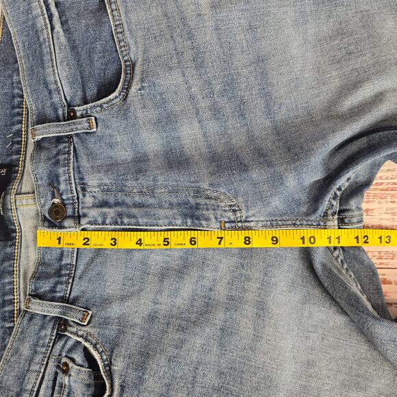 Hollister Epic Flex Men Straight Leg Jeans 34 Blue Casual Western Denim Gorpcore - Picture 12 of 14